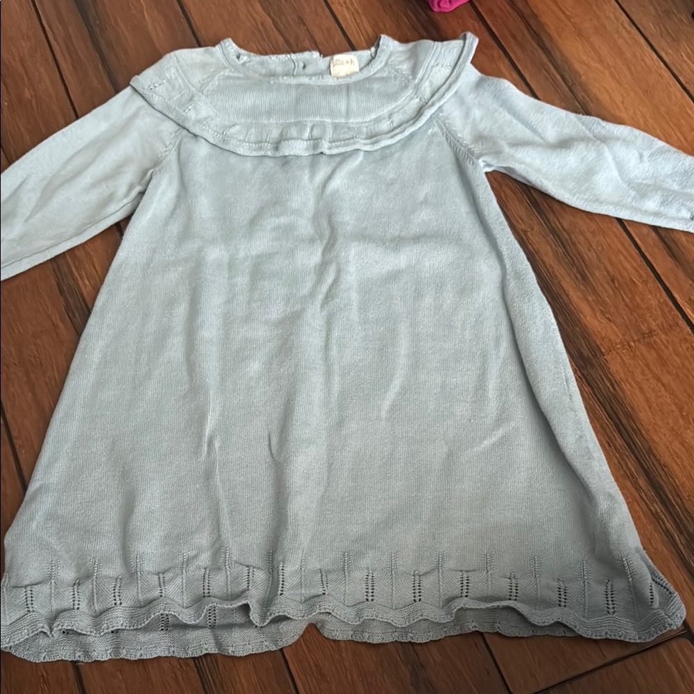 Light Blue Long Sleeve Dress